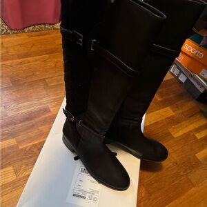 Black Riding Boots -size 12w Isaac Mizrahi.. brand new